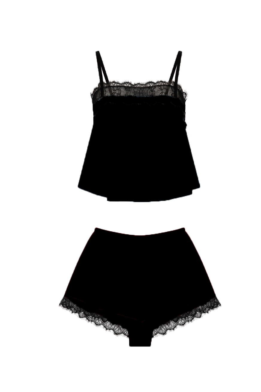 CLEO BOXER SET {BLACK}