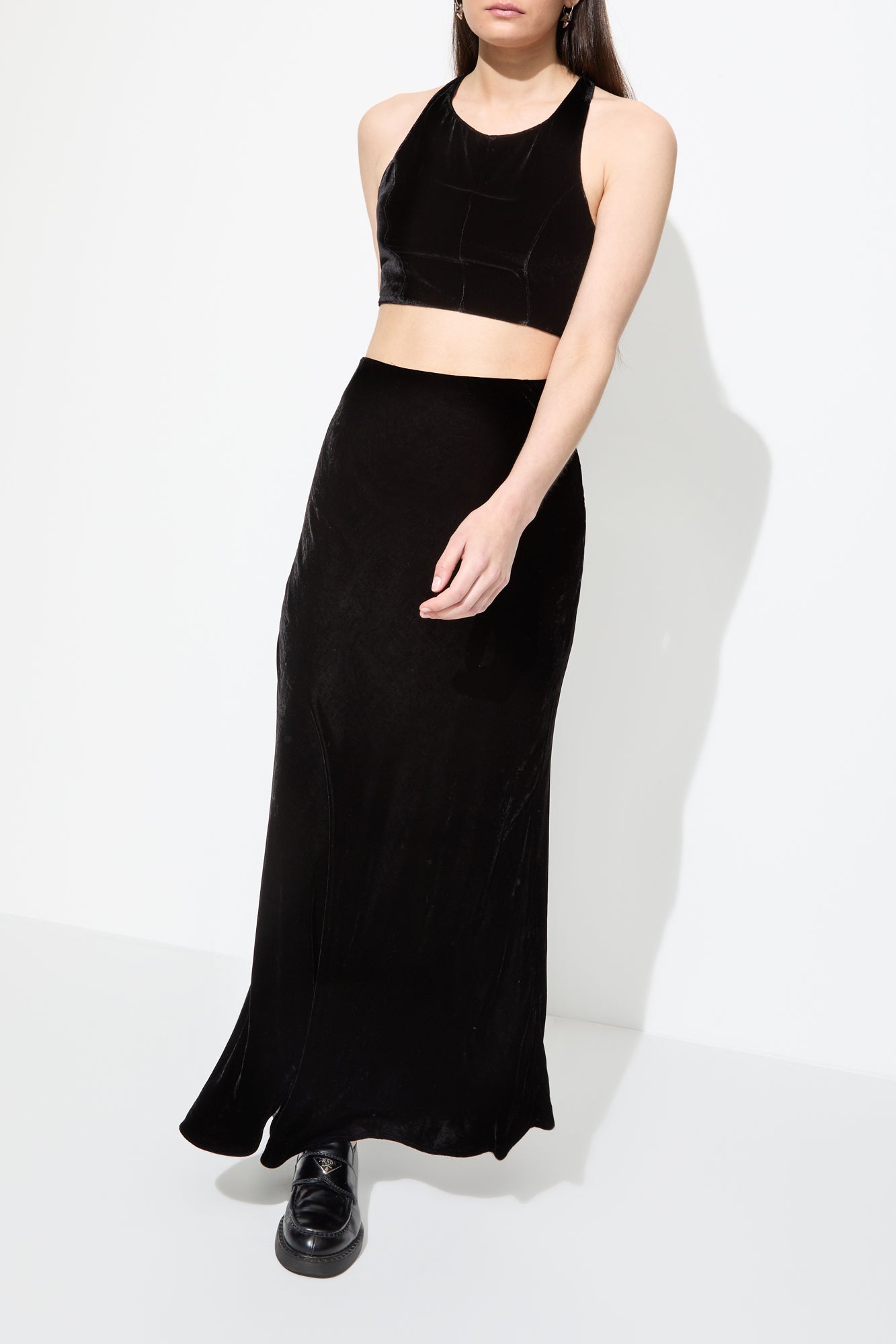 BON JACQUES VELVET TOP {BLACK}