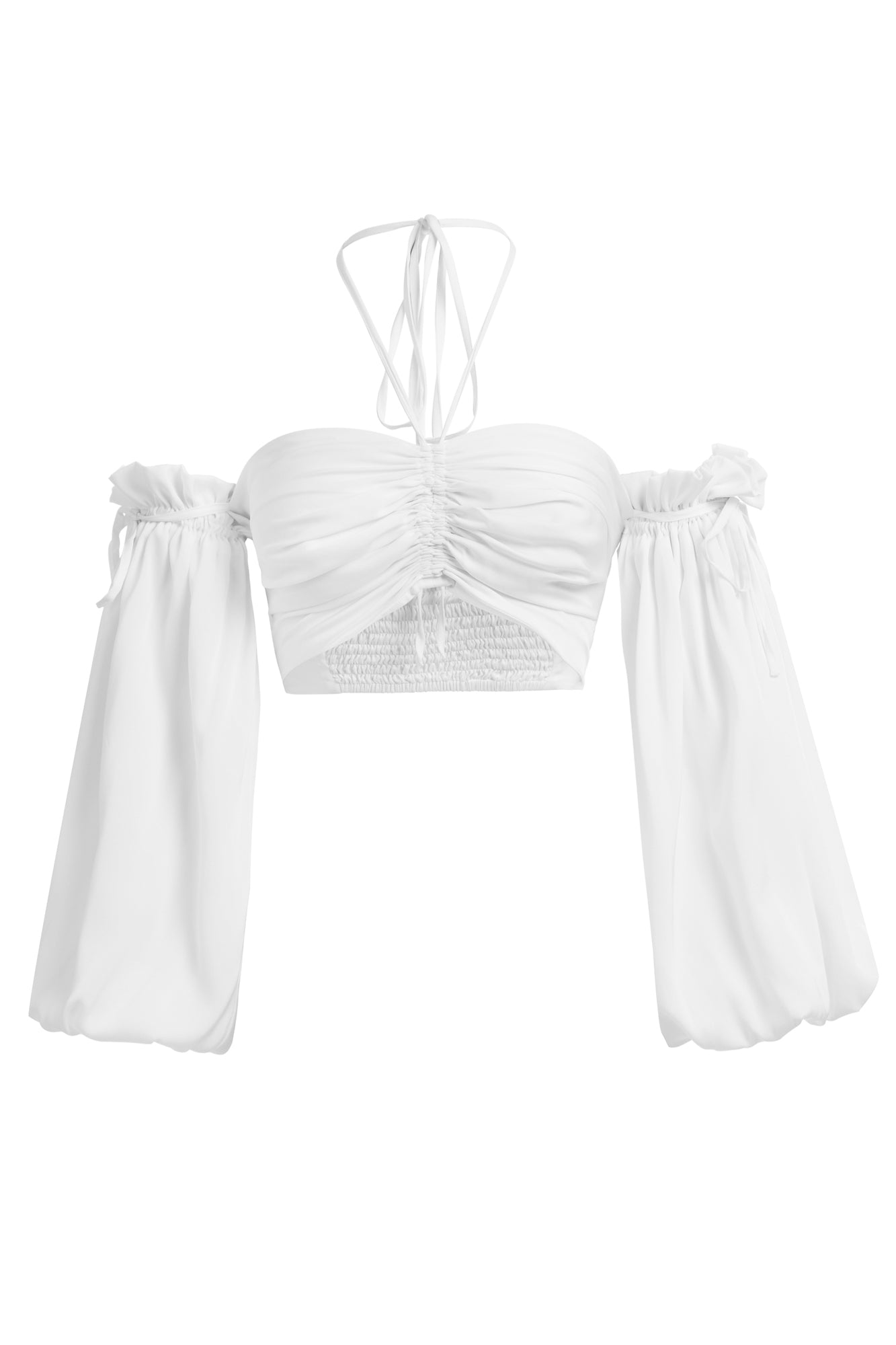 BRONTË MIDI TOP {WHITE}