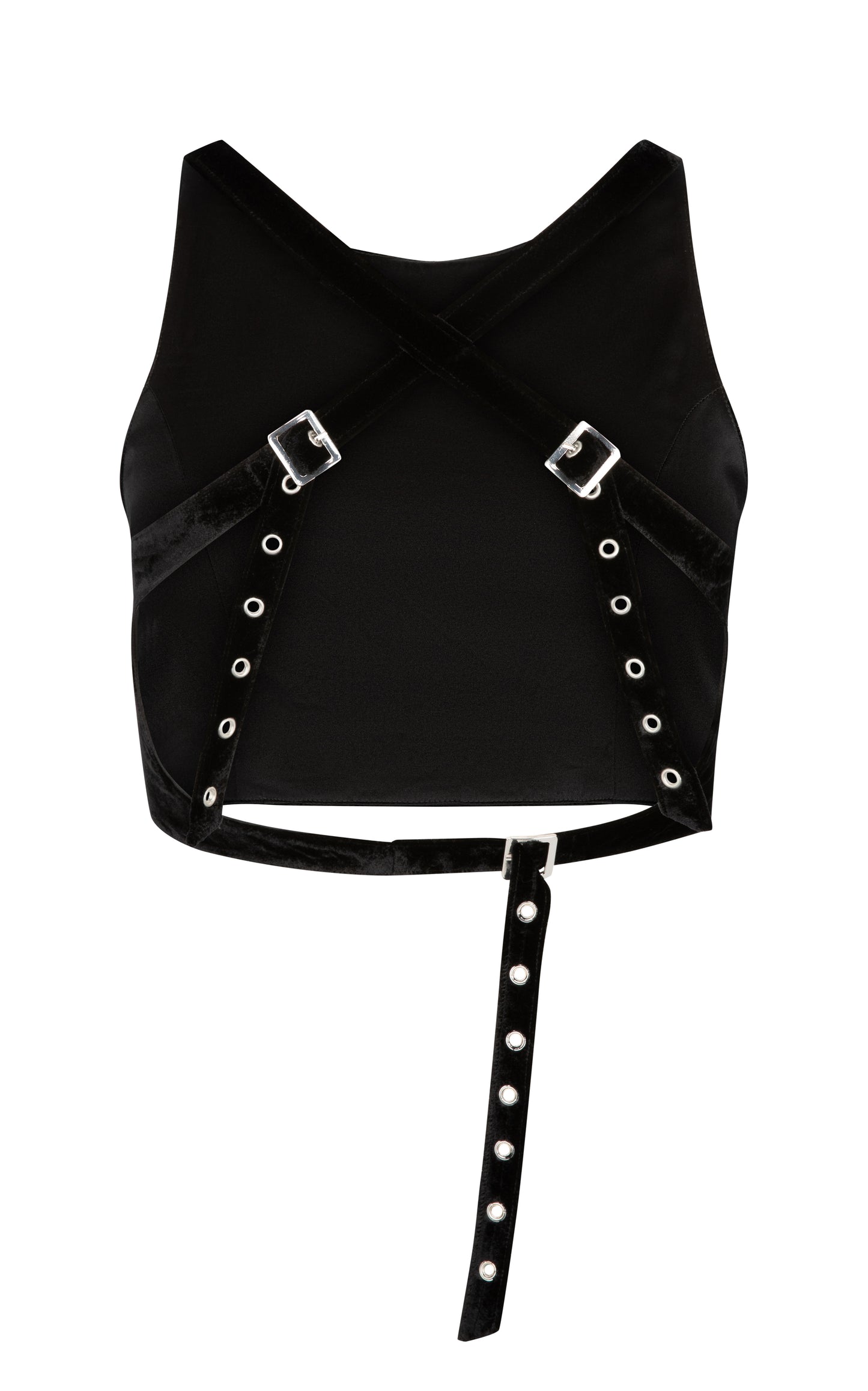 BON JACQUES VELVET TOP {BLACK}