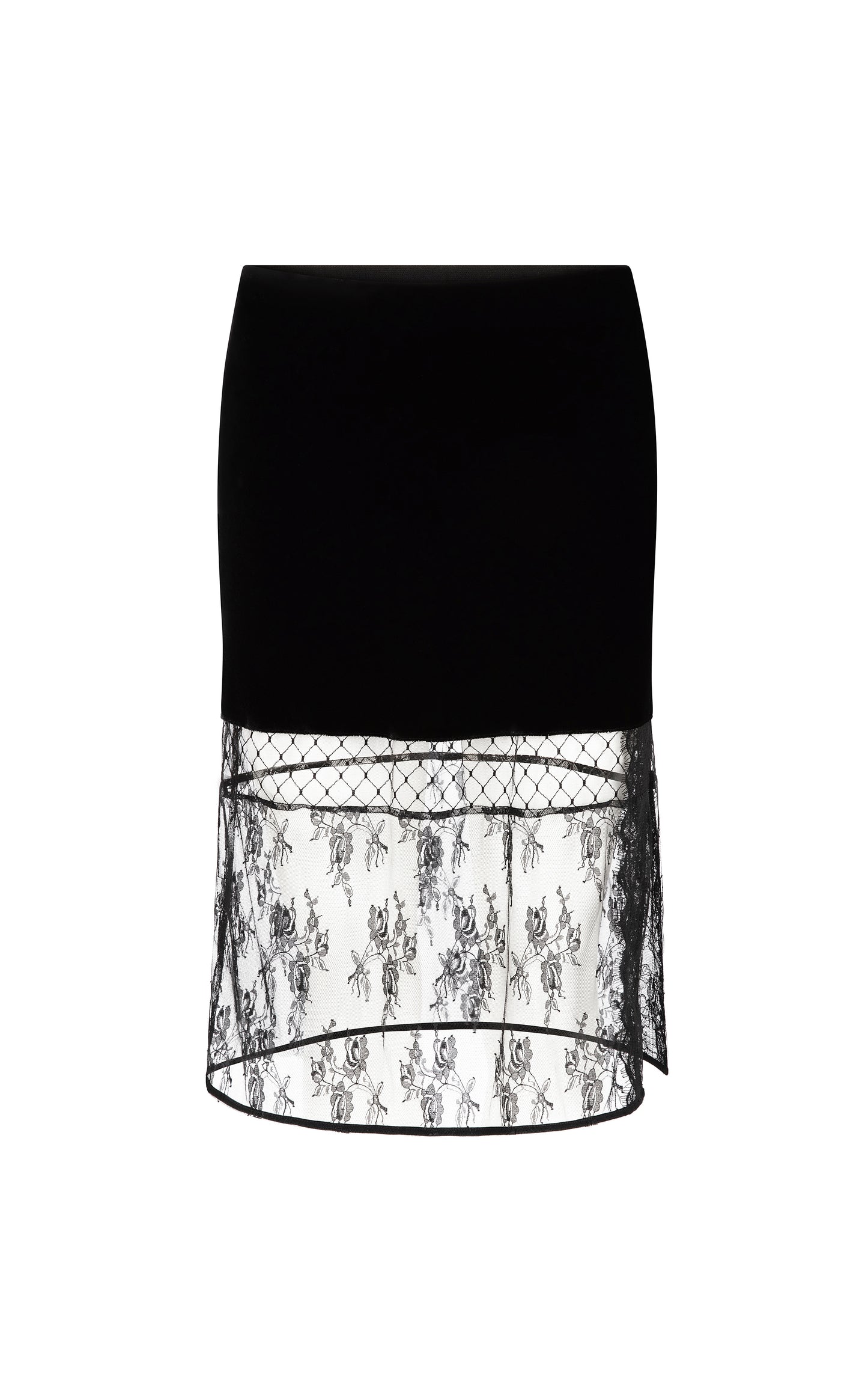 FRANCINE VELVET SKIRT {BLACK}