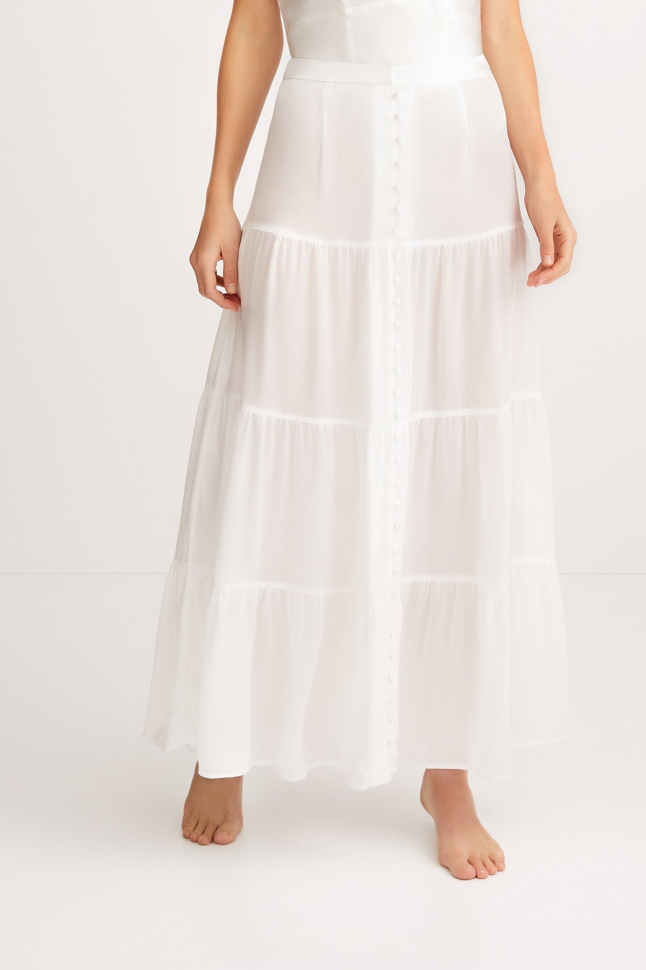 SYLVIA SKIRT {WHITE}