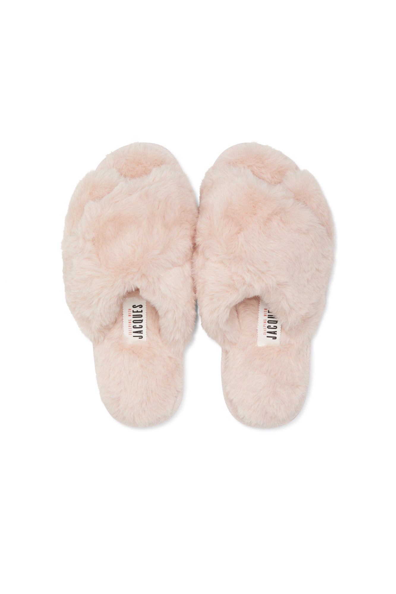 FUR FREE FUR SLIPPERS {ROSE DUST}