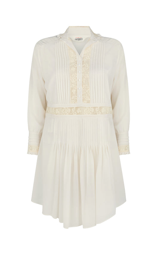 JANE BIRKIN SHIRT DRESS {CREAM}