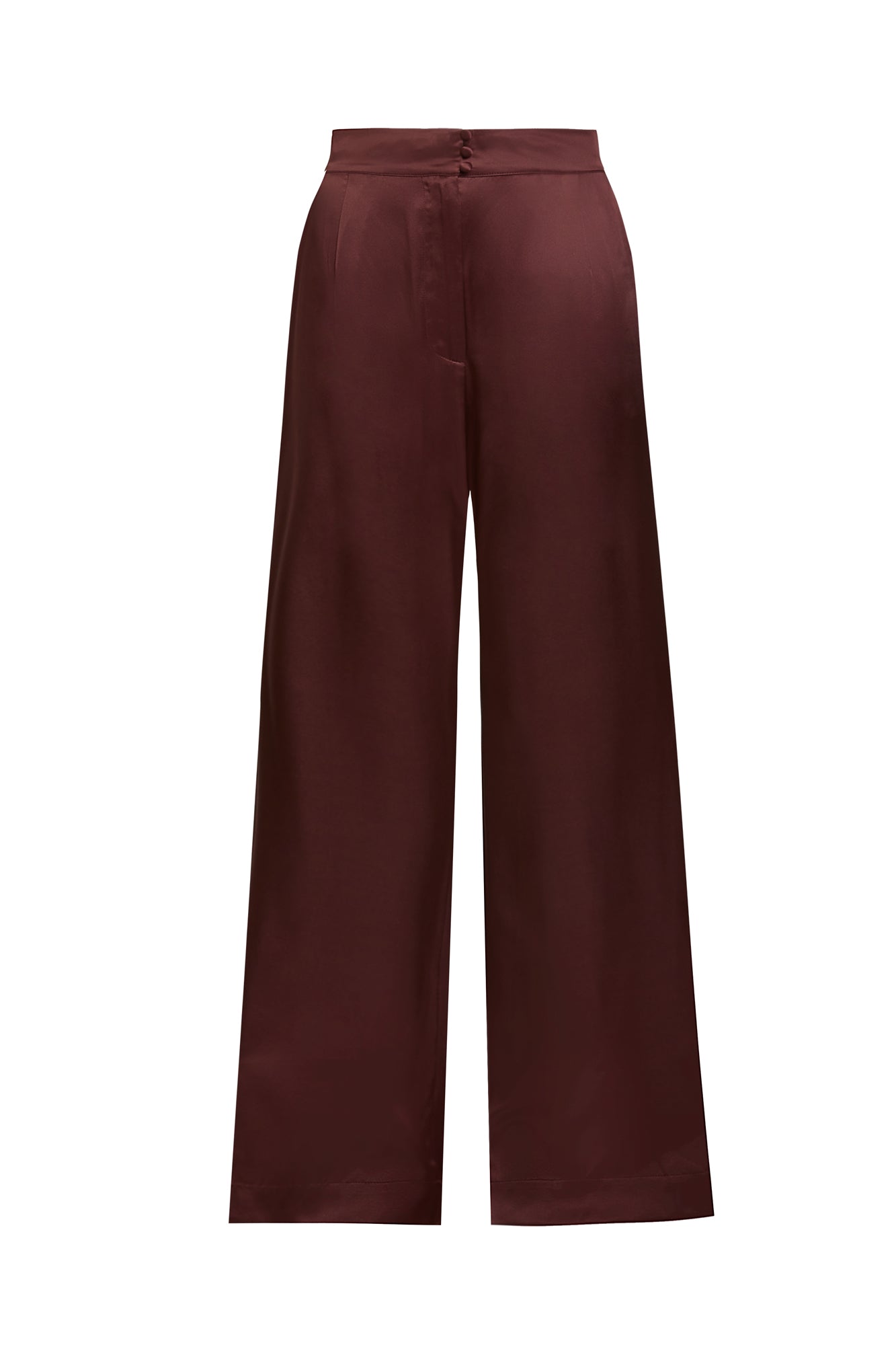 MARAIS SILK TUXEDO PANT {CHOCOLATE}