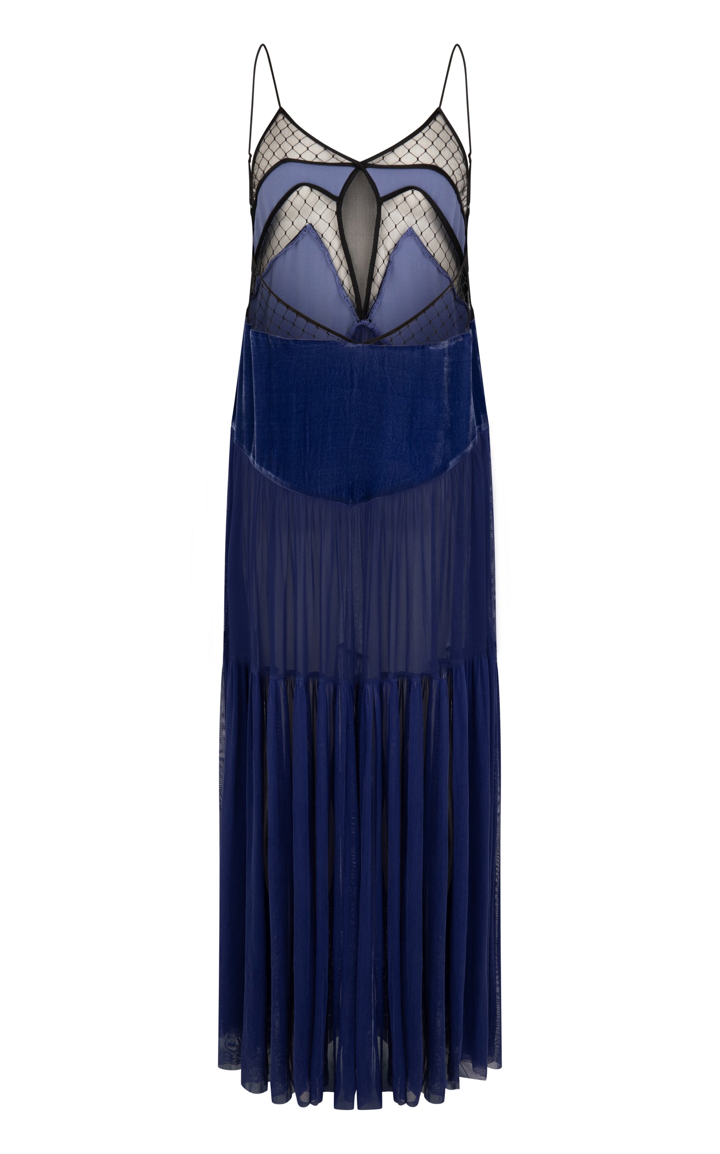 FRANCINE VELVET MAXI DRESS {INDIGO BLUE }