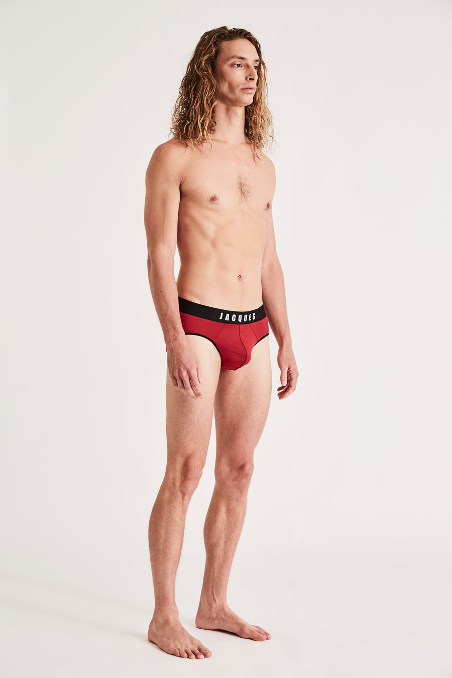SWJ BRIEF {WHITE ON RED}