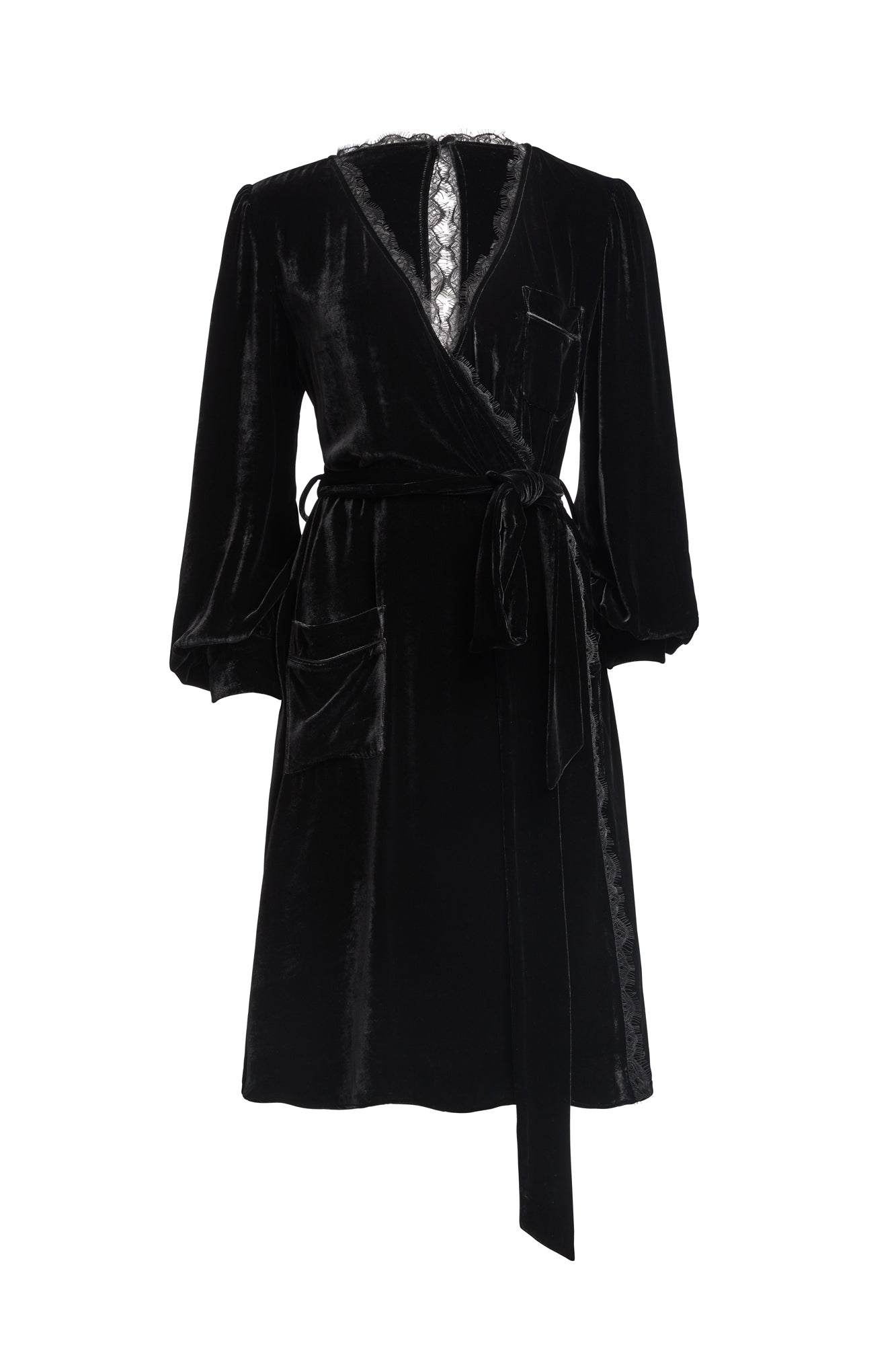 BON SYLVIA ROBE {BLACK}