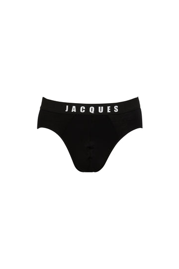 SWJ BRIEF {WHITE ON BLACK}