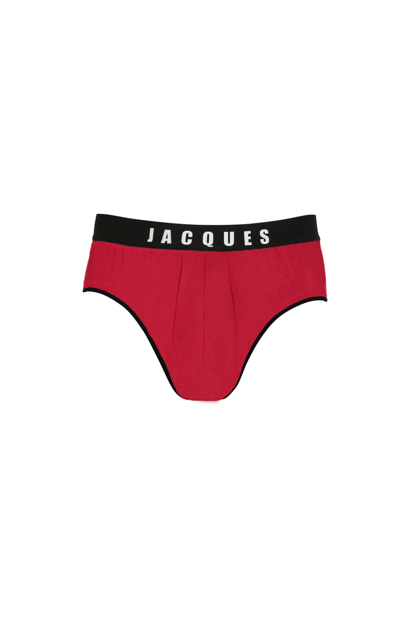 SWJ BRIEF {WHITE ON RED}