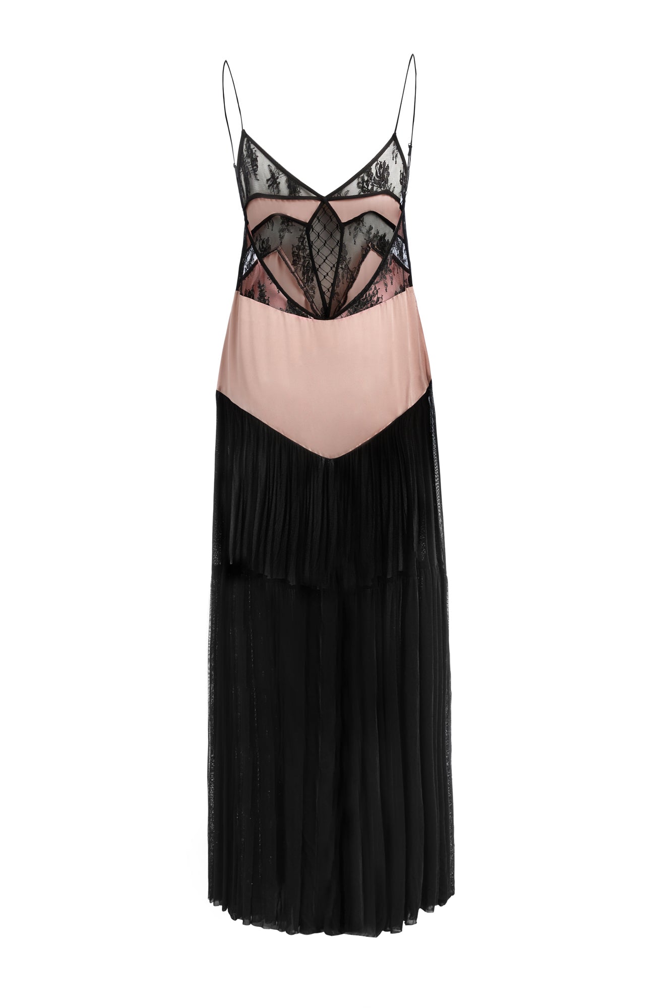 FRANCINE MAXI DRESS {NUDE & BLACK}