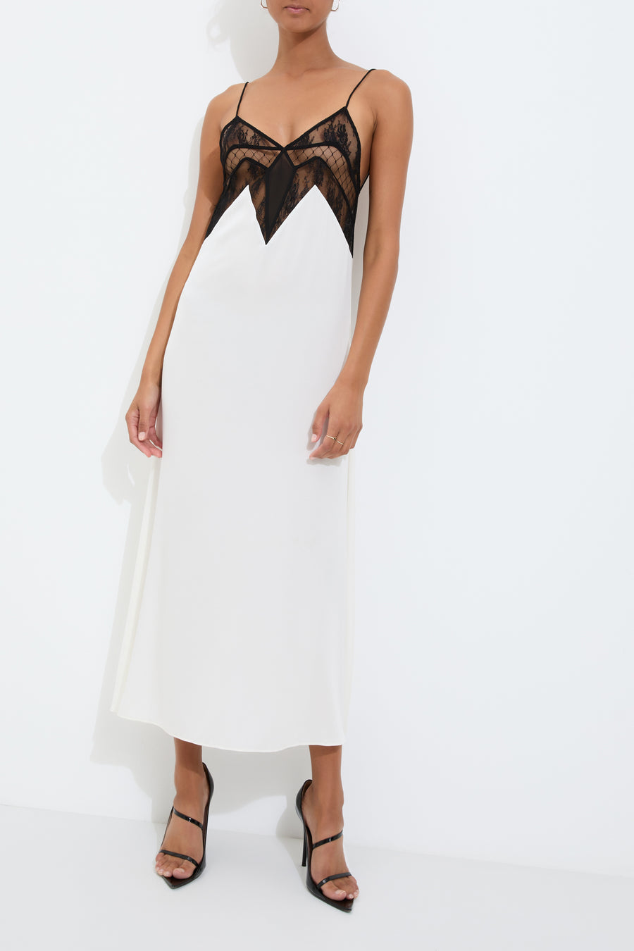 FRANCINE SLIP DRESS {WHITE}