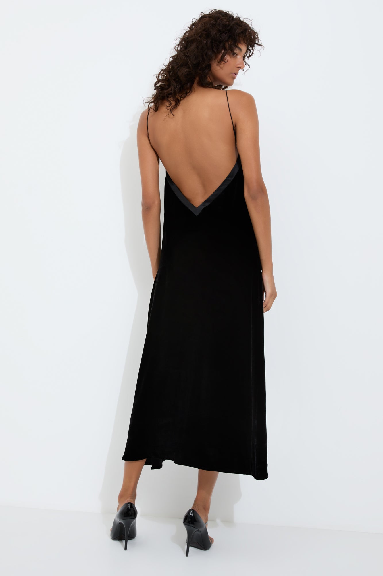 ANJA SLIP DRESS - LIMITED EDITION {BLACK}