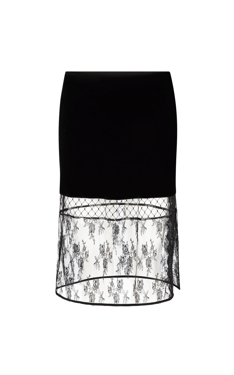FRANCINE VELVET SKIRT {BLACK}