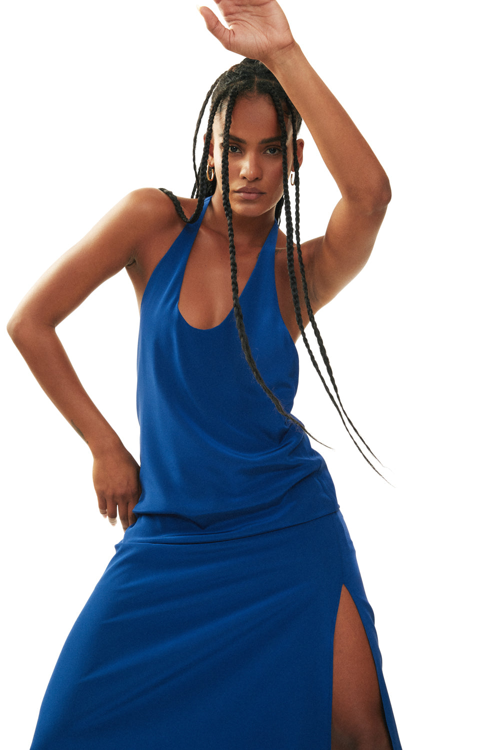 T-BOZ SLIP DRESS {MONACO BLUE}