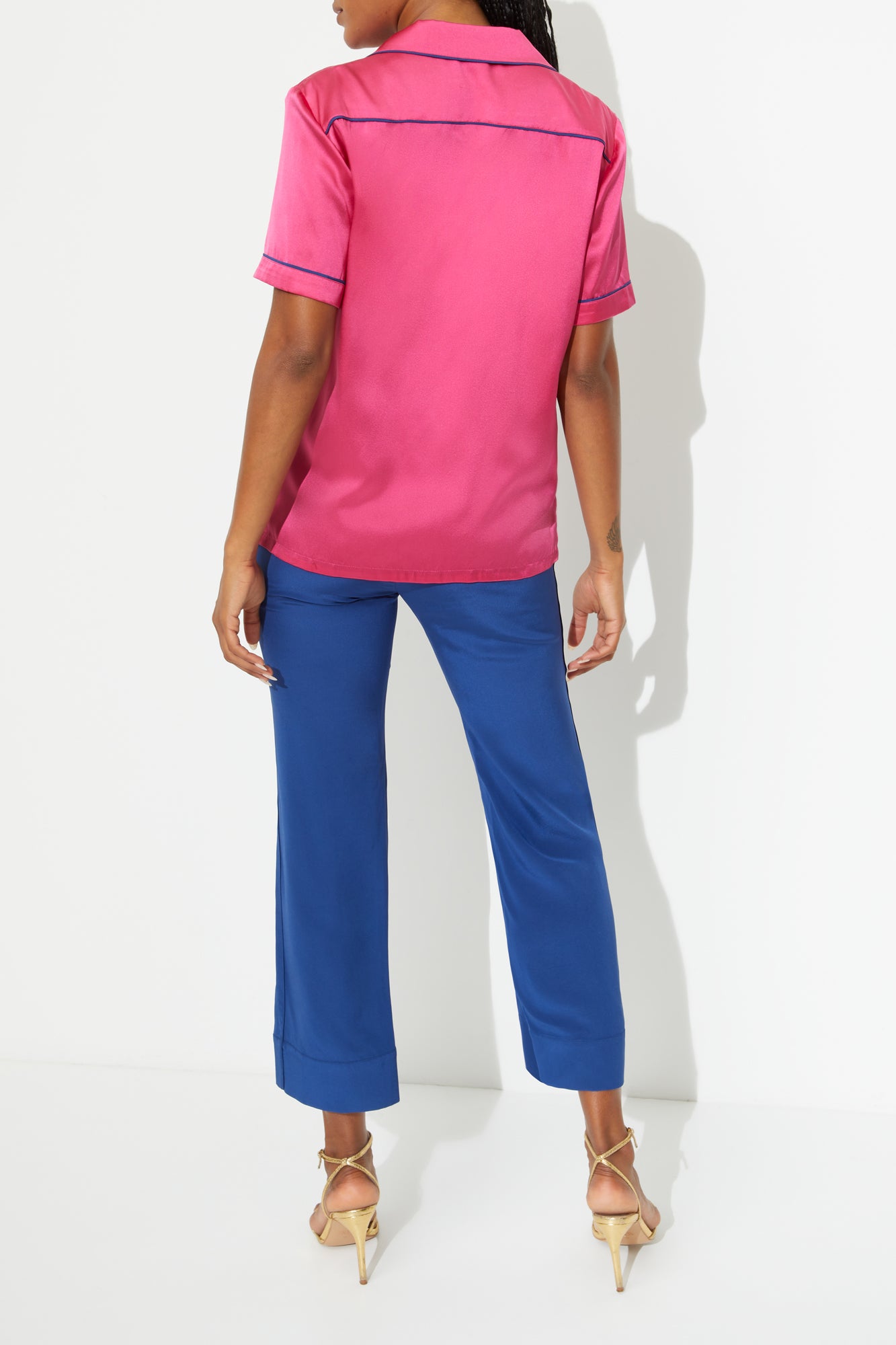 T-BOZ PJ SET [HOT PINK & MONACO BLUE}