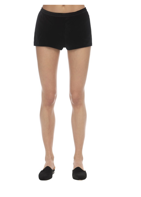 VELVET SHORT SHORTS {BLACK}