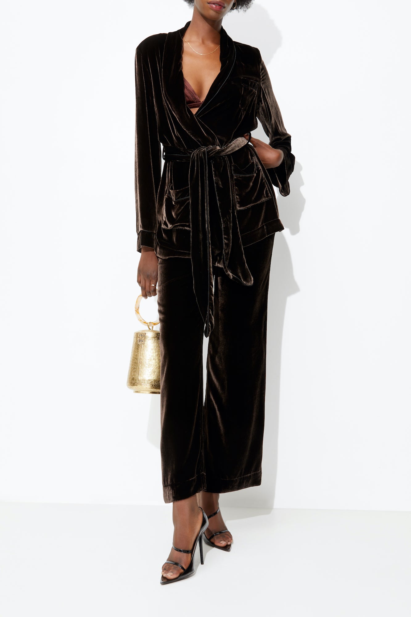 BON VIVANT ROBE {CHOCOLATE}