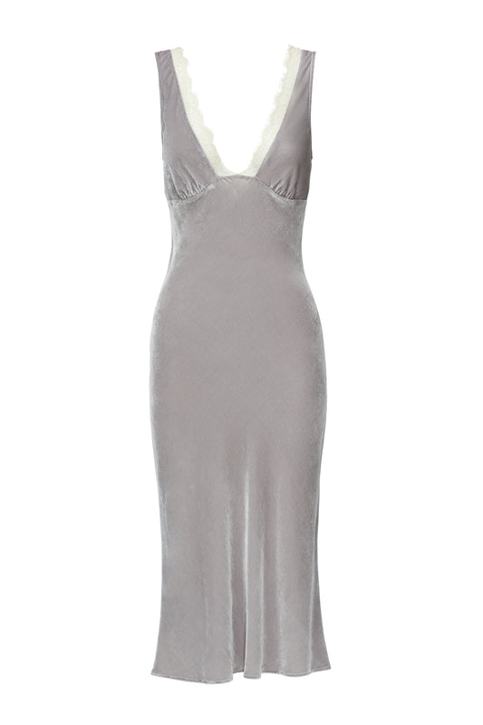 JULIA SLIP DRESS {PLATINUM}