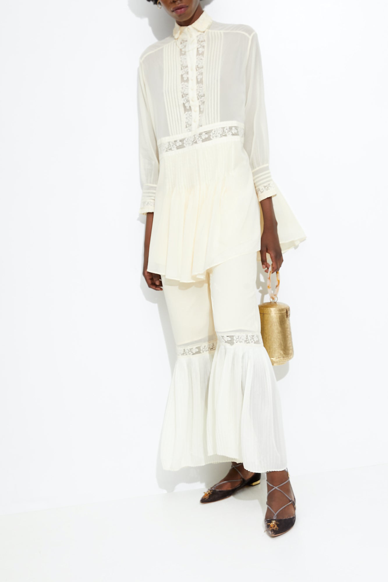 JANE BIRKIN SHIRT DRESS {CREAM}