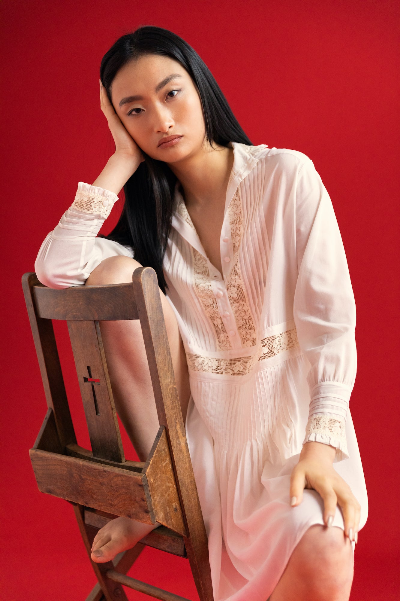 JANE BIRKIN SHIRT DRESS {CREAM}