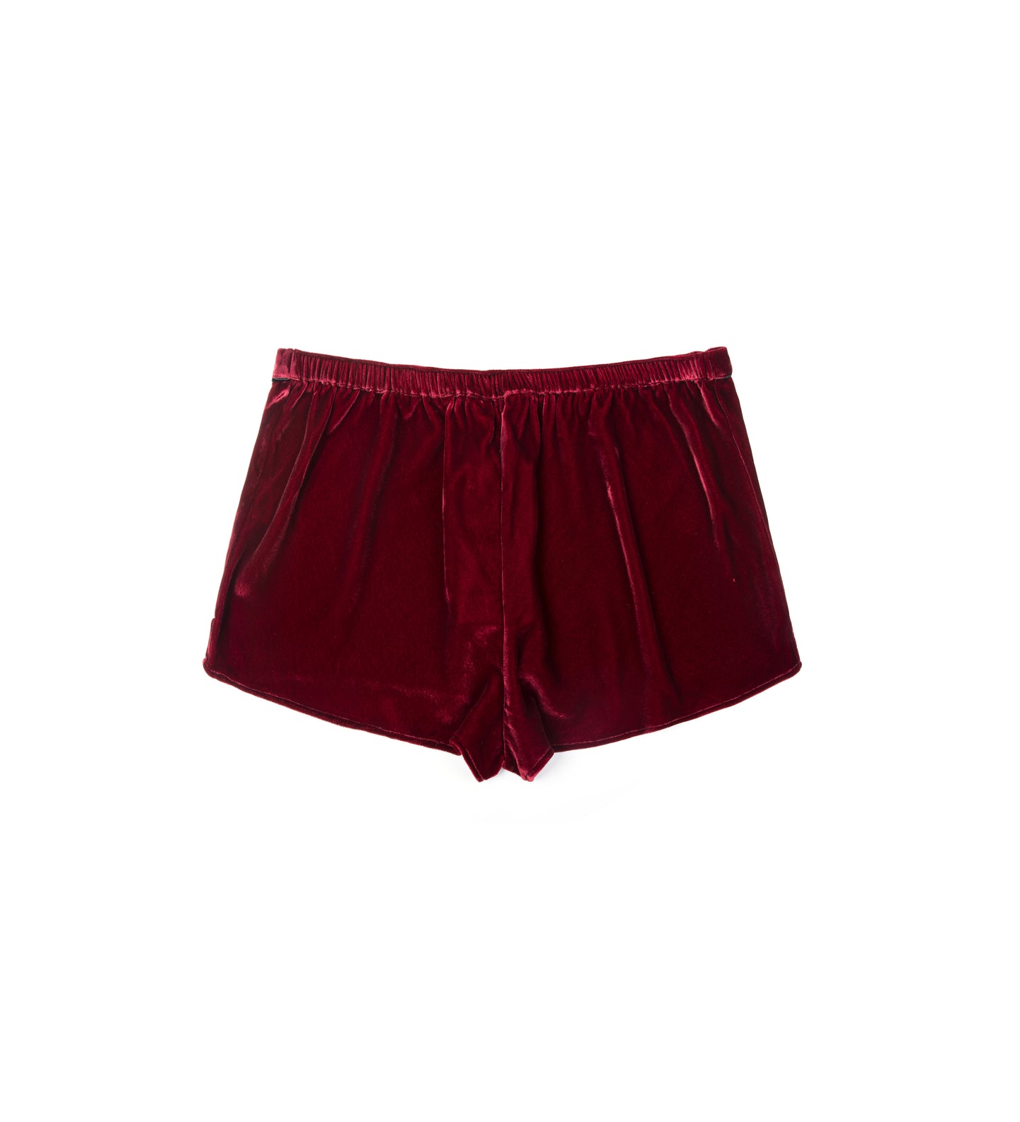 VELVET SHORT SHORTS {WINE}